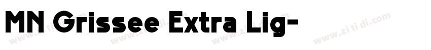 MN Grissee Extra Lig字体转换